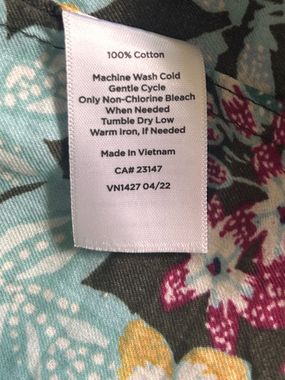 Talbots Multicolor Floral Button-Down Shirt - Picture 5 of 8